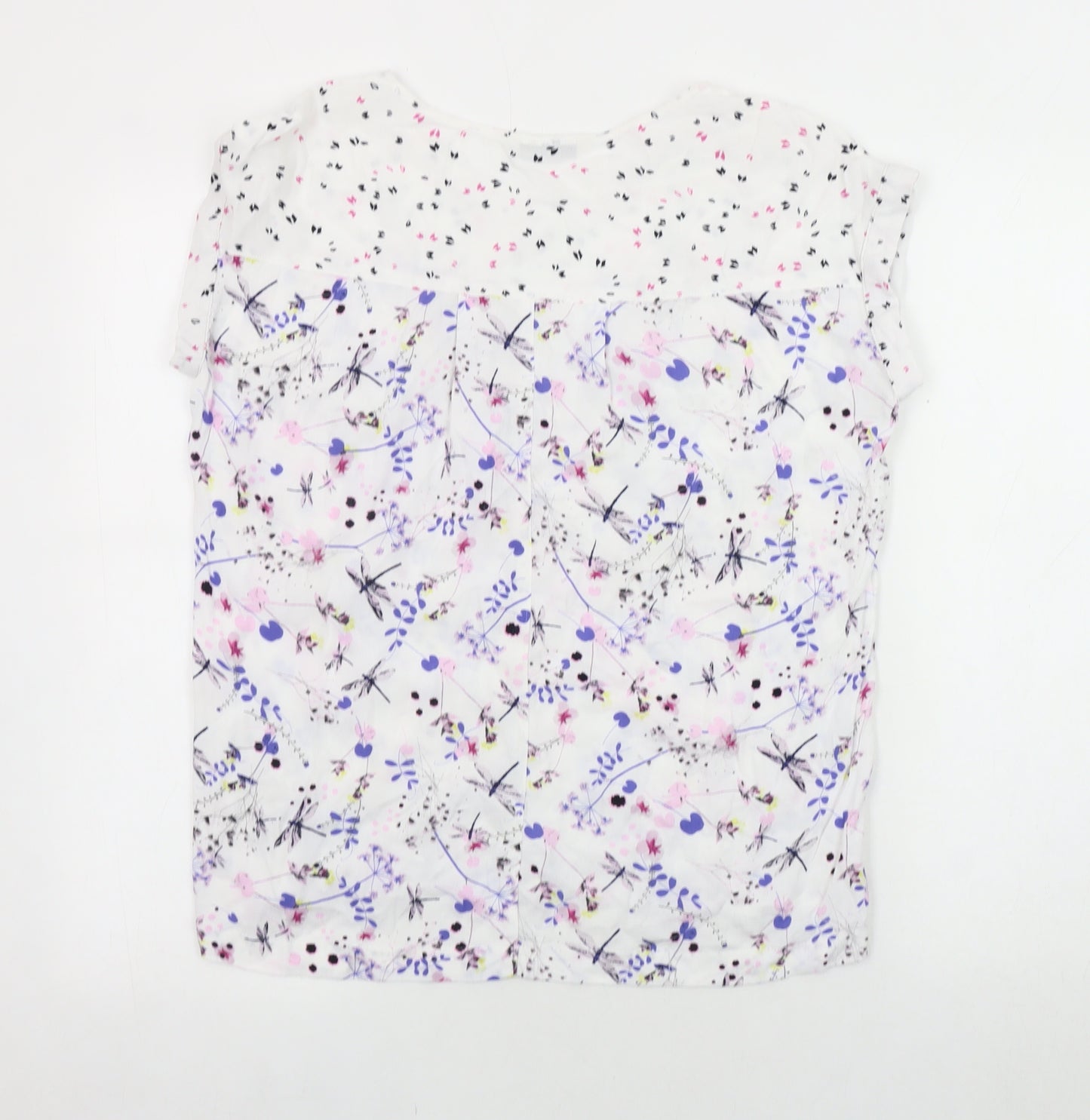 Next Women's Multicoloured Floral Blouse Size 10