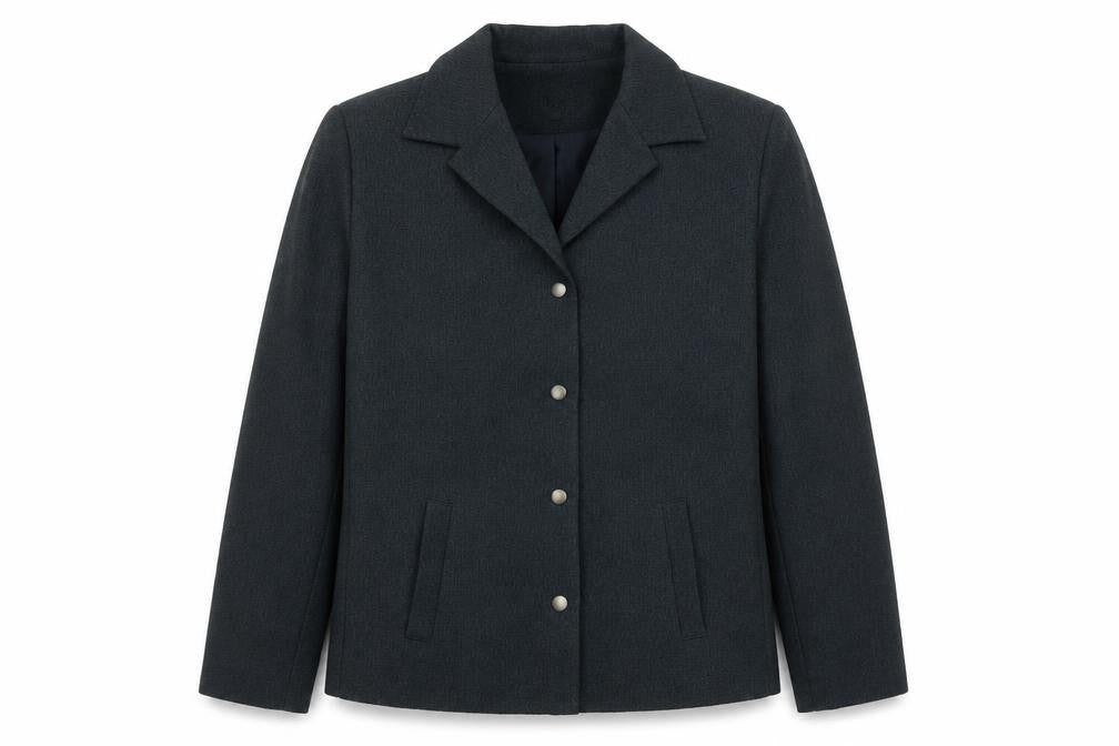 Front view of Travis Ayers Women's Black Suit Jacket, size 12