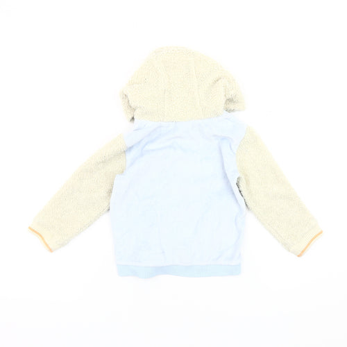 River Island Unisex Varsity Jacket 18-24 Months Blue/Ivory