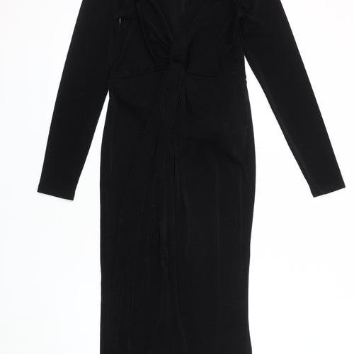 Miss Selfridge Women's Black Bodycon Dress Size 10