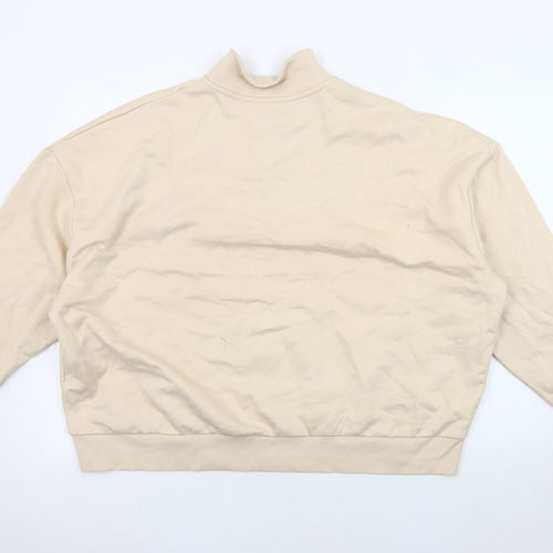 Marks and Spencer Women's Beige XL Henley Sweatshirt