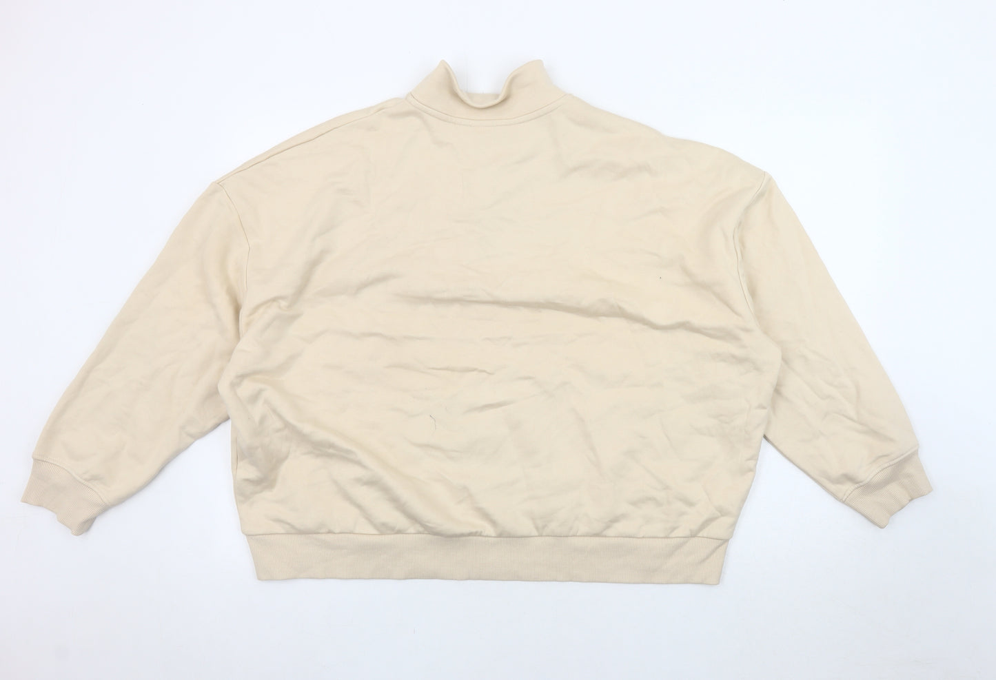 Marks and Spencer Women's Beige XL Henley Sweatshirt