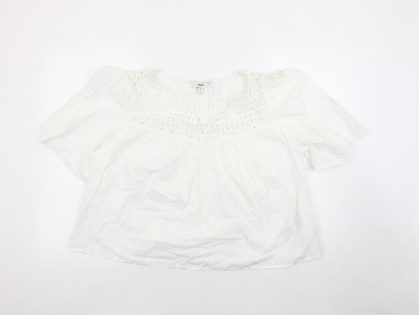 Marks and Spencer Women's White Blouse Size 16