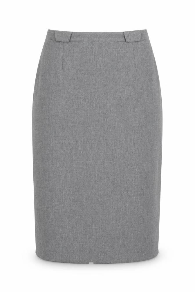 Front view of Bonmarché Women's Grey Pencil Skirt, size 16