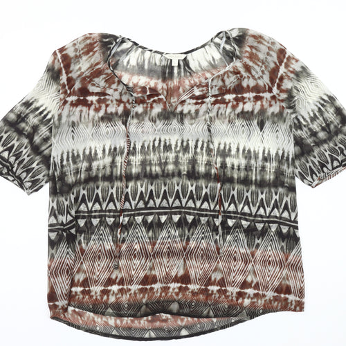 Monsoon Women's Multicoloured Geometric Blouse S