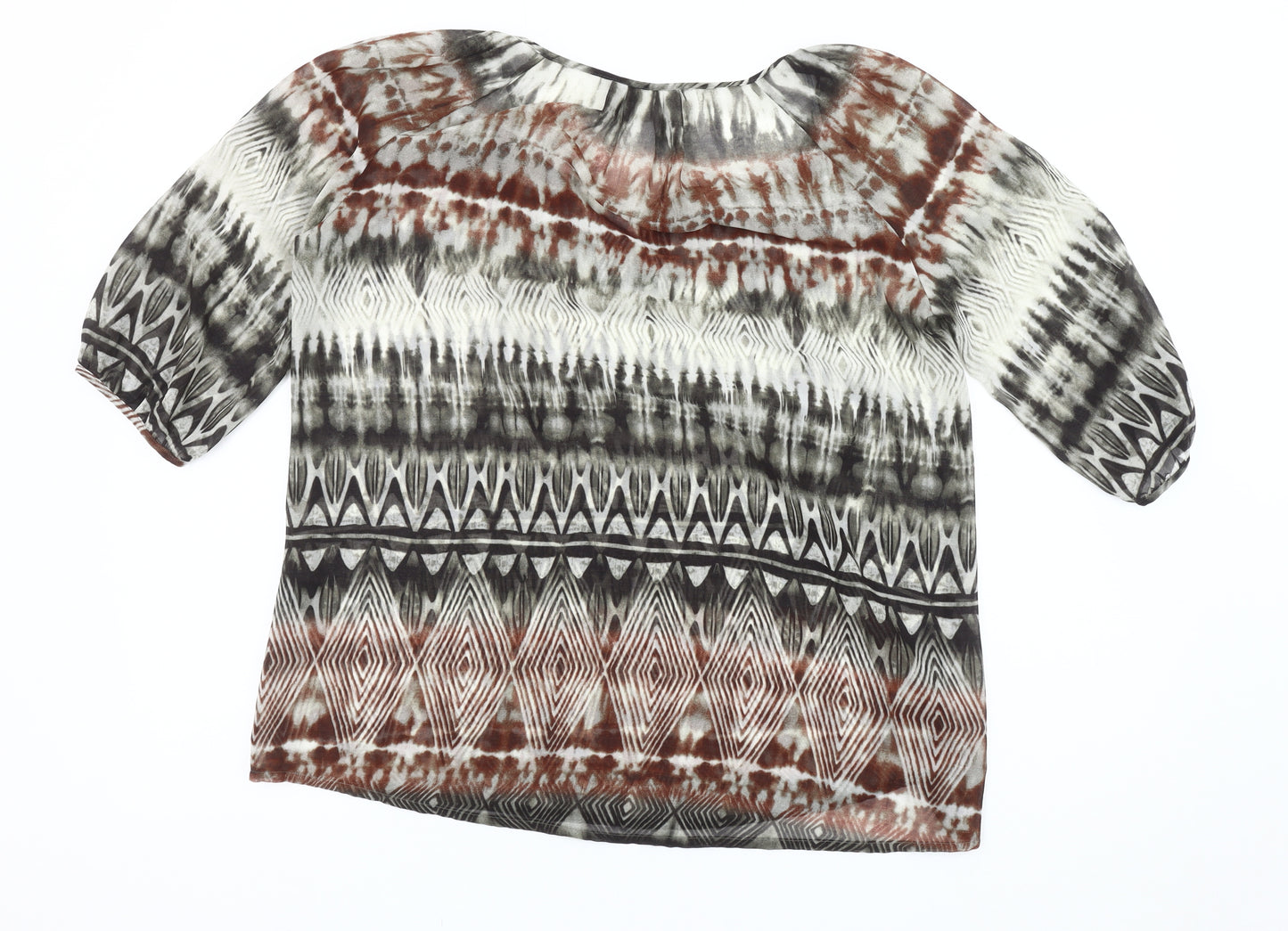 Monsoon Women's Multicoloured Geometric Blouse S