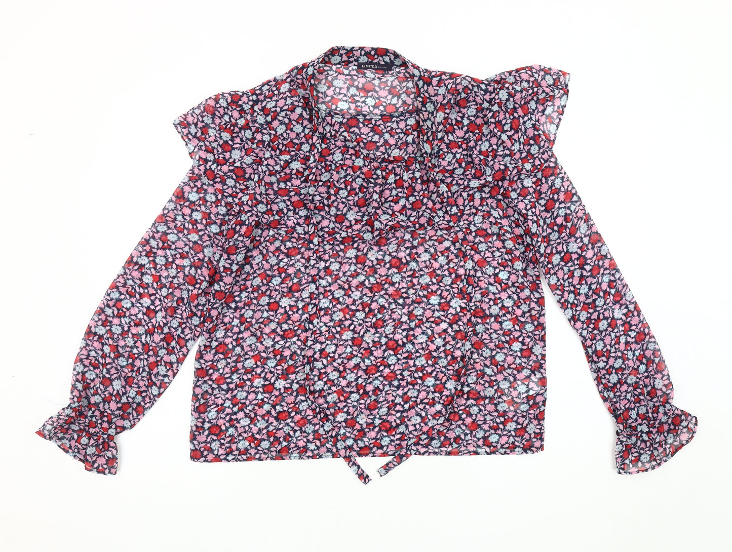 Marks and Spencer Women's Floral Blouse Size 12 Multicoloured