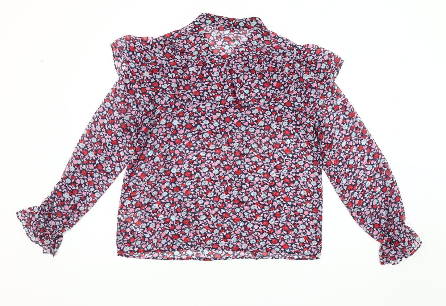 Marks and Spencer Women's Floral Blouse Size 12 Multicoloured