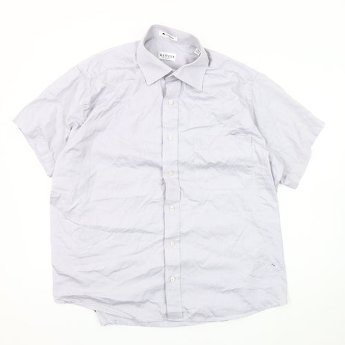 Van Heusen Men's White Short Sleeve Casual Shirt