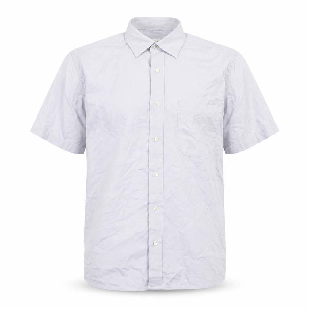 Front view of Van Heusen Men's White Short Sleeve Casual Shirt
