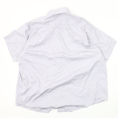 Van Heusen Men's White Short Sleeve Casual Shirt