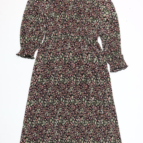 ASOS DESIGN Women's Multicoloured Floral Midi Dress Size 14