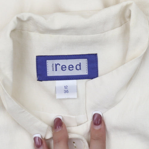 Reed Women's Ivory Long Overcoat, Size 12, Formal