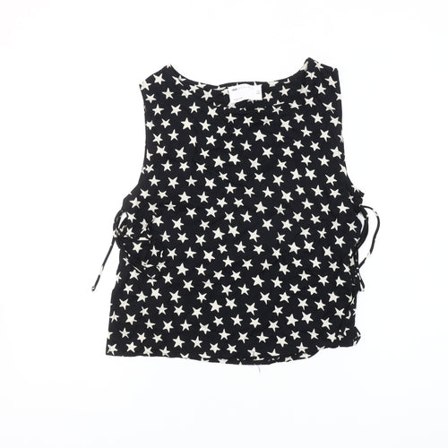 ASOS DESIGN Women's Black Star Pattern Tank Blouse Size 4