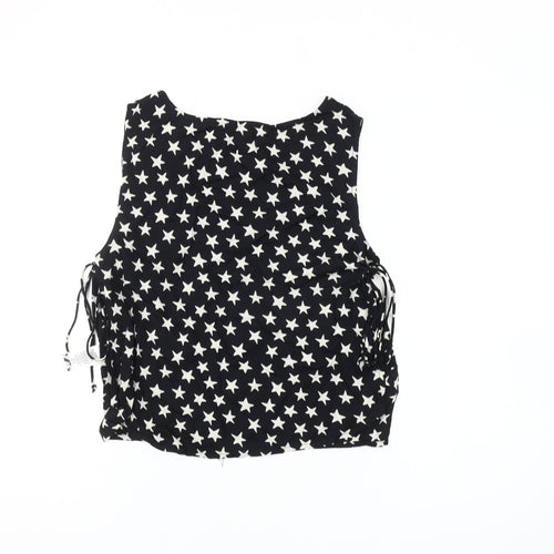 ASOS DESIGN Women's Black Star Pattern Tank Blouse Size 4