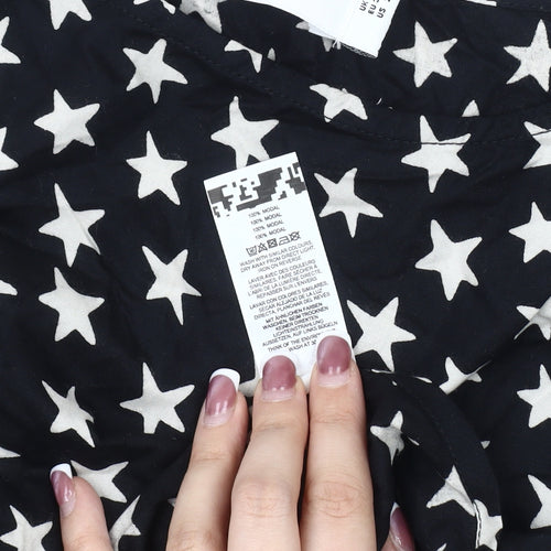 ASOS DESIGN Women's Black Star Pattern Tank Blouse Size 4