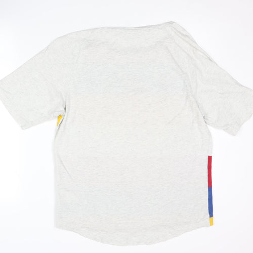 WESC Men's Multicoloured Striped T-Shirt Medium