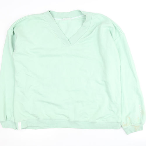 Bekkin Unisex Green XL V-Neck Pullover Sweatshirt