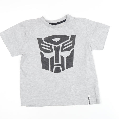 Character.com Boys Grey Transformers T-Shirt 7-8 Years