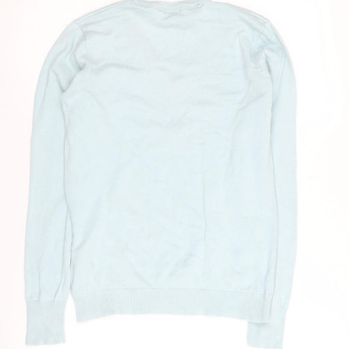 Rydale Women's Blue V-Neck Pullover Jumper Size 12
