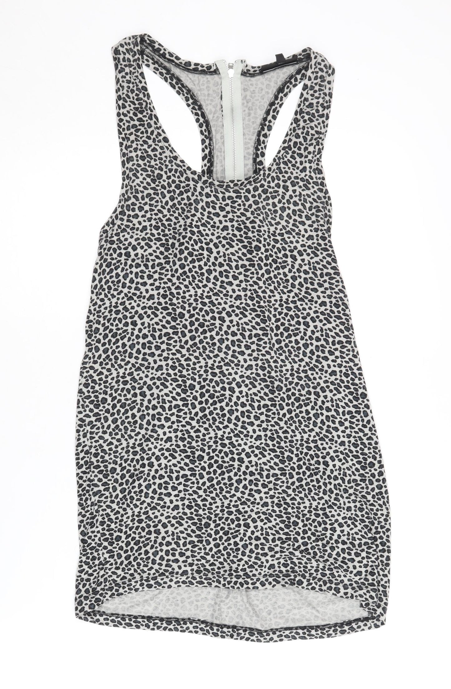 Warehouse Women's Grey Animal Print Tank Top