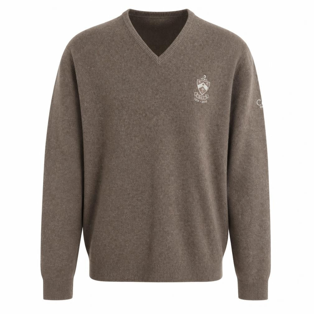 Calvin Klein Men's Brown XL V-Neck Pullover Jumper