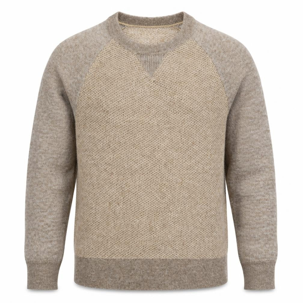 Front view of Tommy Hilfiger Men's Beige S jumper