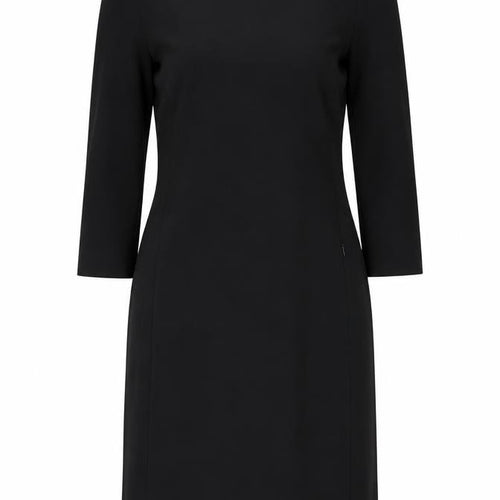 The White Company Women's Black Sheath Dress Size 10