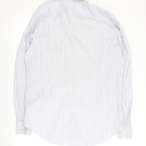 Jasper Conran Men's White Striped Tailored Shirt 16