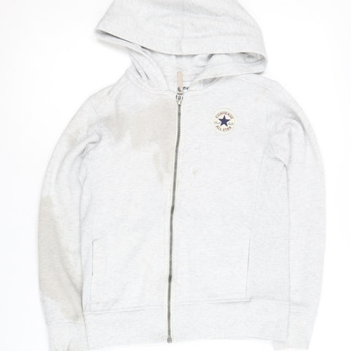 Converse Boys Grey Full Zip Hoodie M Size