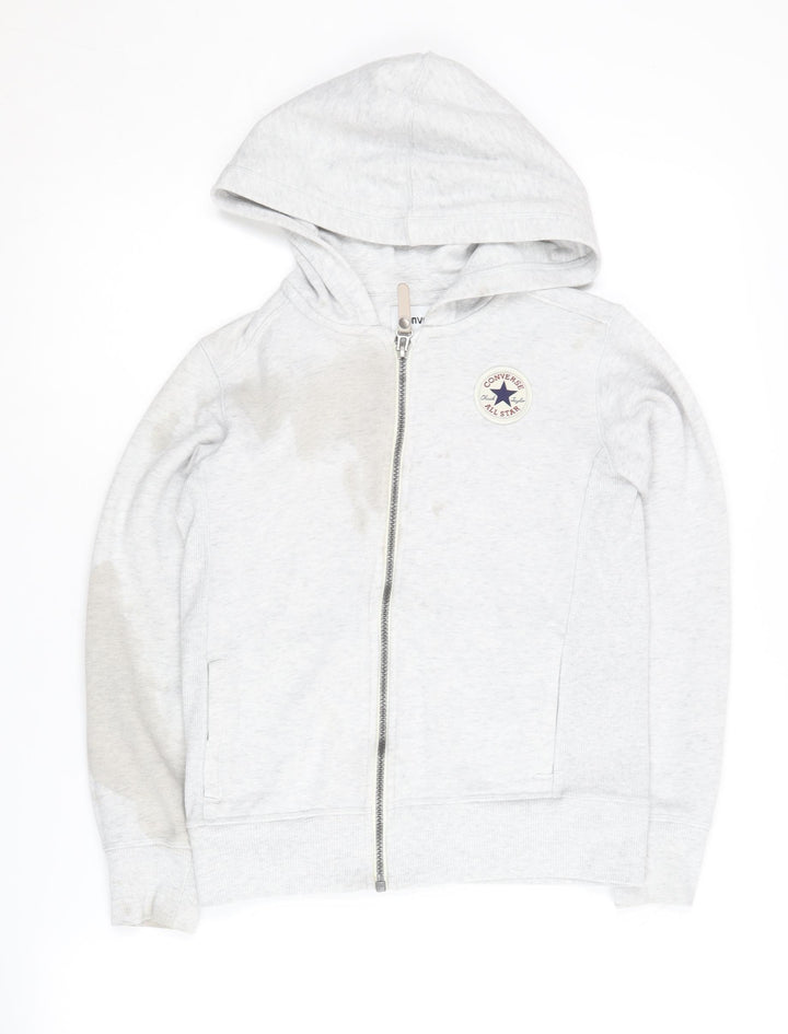 Converse Boys Grey Full Zip Hoodie M Size