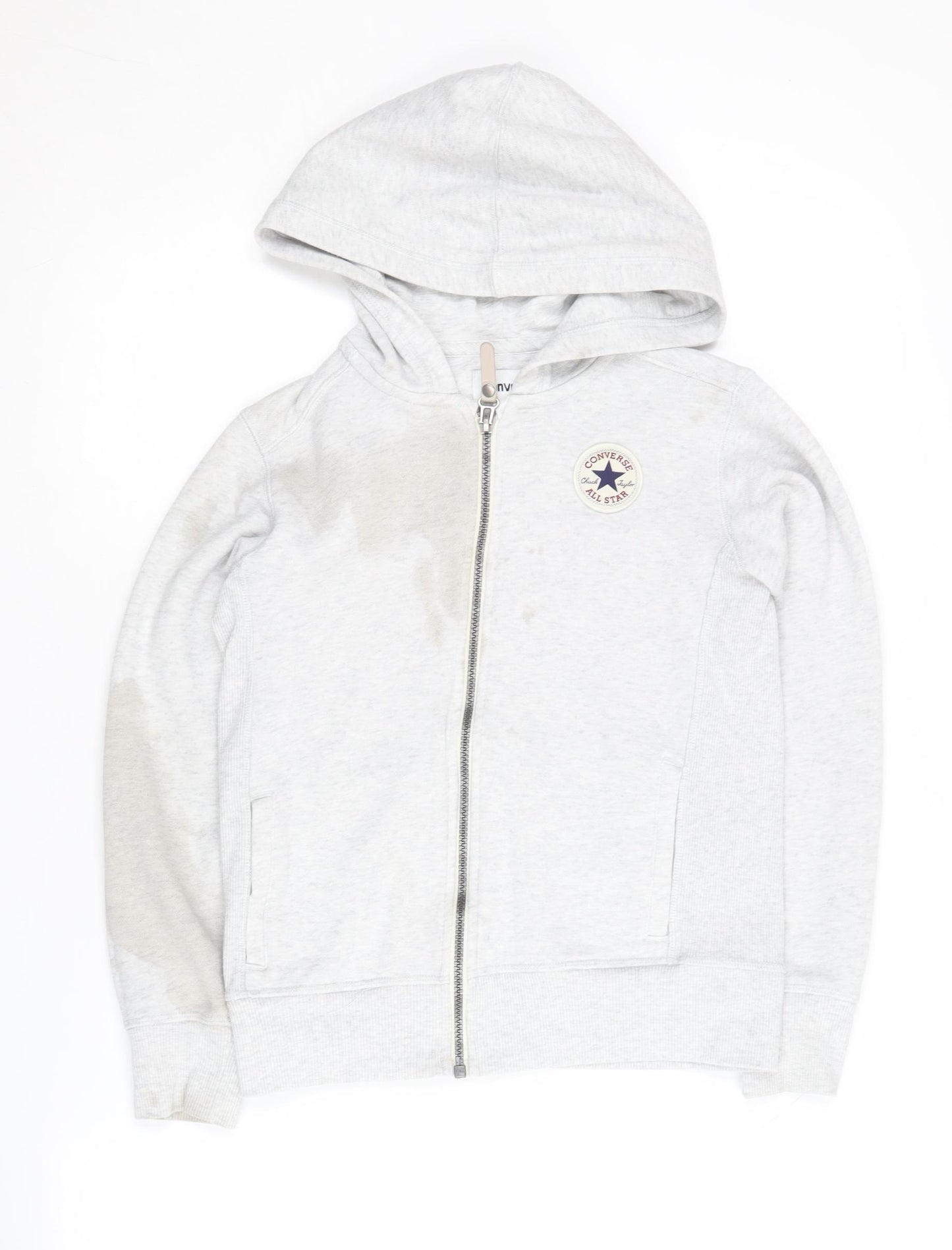 Converse Boys Grey Full Zip Hoodie M Size