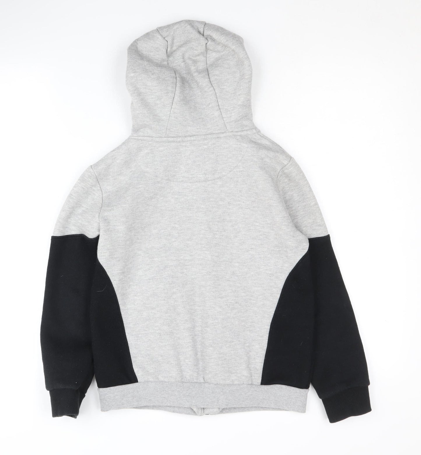 Firetrap Boys Grey and Black Full Zip Hoodie, Size 9-10 Years