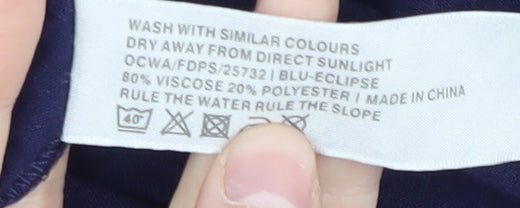 Fat Face Women's Blue Asymmetric T-Shirt Dress Size 8