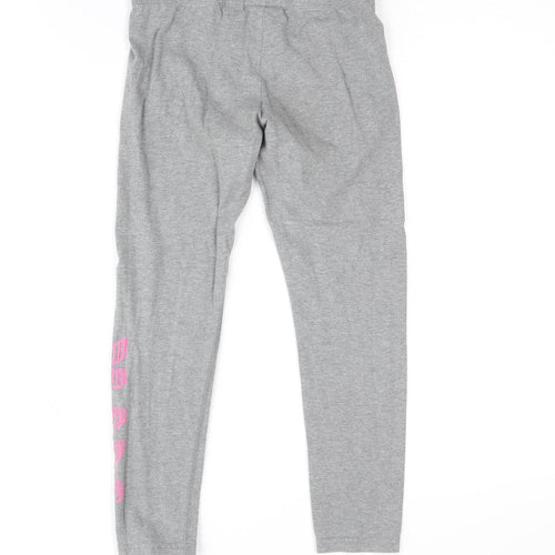 Nike Girls Grey Leggings - M - Tight Fit