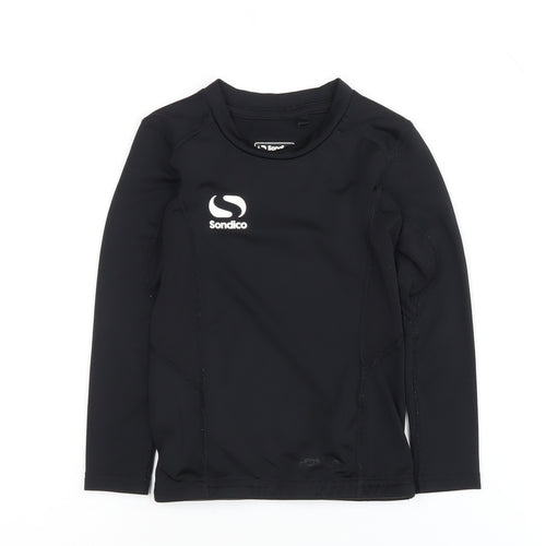 Sondico Boys Black Long Sleeve Athletic Top 3-4 Years