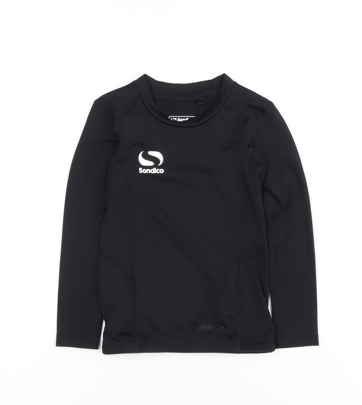 Sondico Boys Black Long Sleeve Athletic Top 3-4 Years