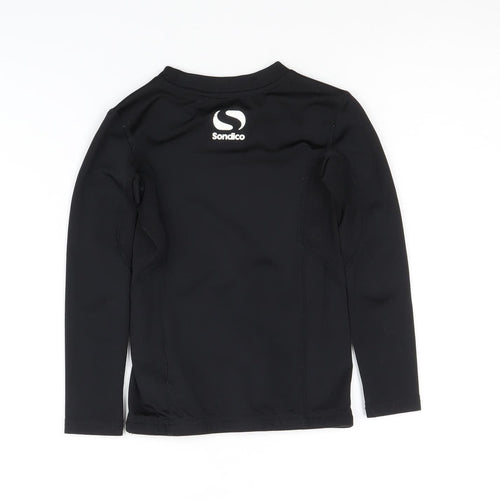 Sondico Boys Black Long Sleeve Athletic Top 3-4 Years