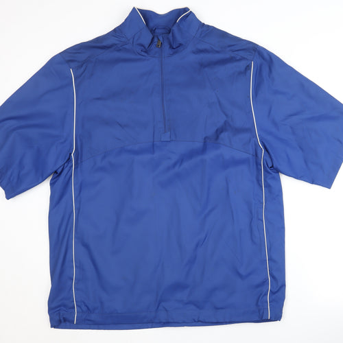 Greg Norman Men's Blue Pullover Short Sleeve Top S