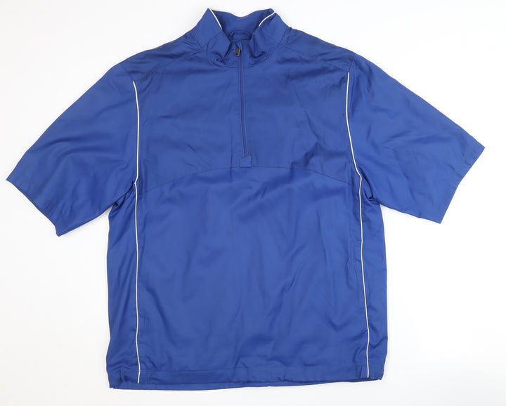Greg Norman Men's Blue Pullover Short Sleeve Top S