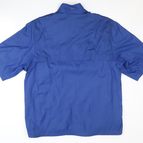 Greg Norman Men's Blue Pullover Short Sleeve Top S
