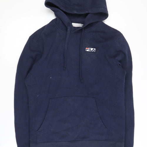 Fila Men's Blue Pullover Hoodie - Size S
