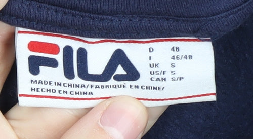 Fila Men's Blue Pullover Hoodie - Size S