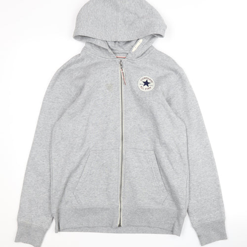 Converse Boys Grey Full Zip Hoodie 12 Years