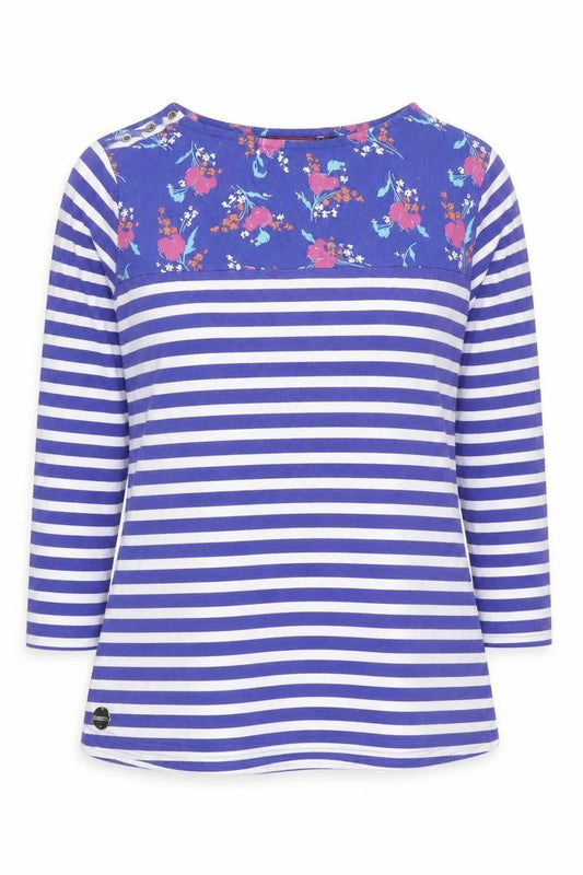 Front view of Regatta Women's Multicoloured Stripe T-Shirt, size 12
