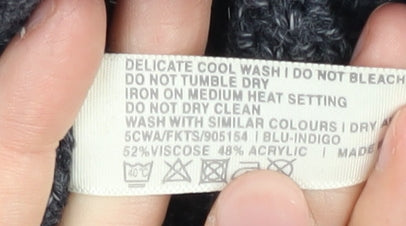 Fat Face Women's Blue Open Front Cardigan Size 14 Knit