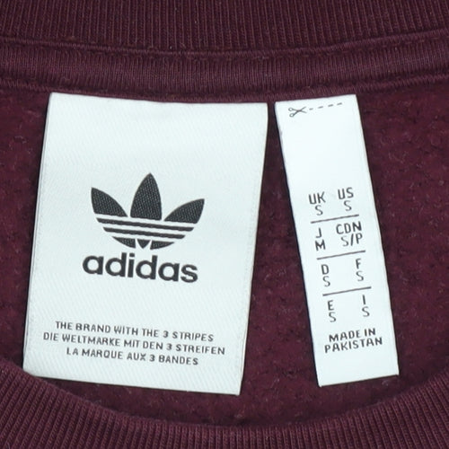 Adidas Men's Purple Pullover Sweatshirt, Size S