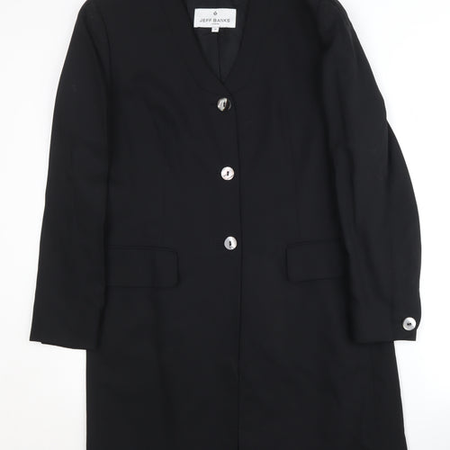Jeff Banks Women's Black Suit Jacket Size 12