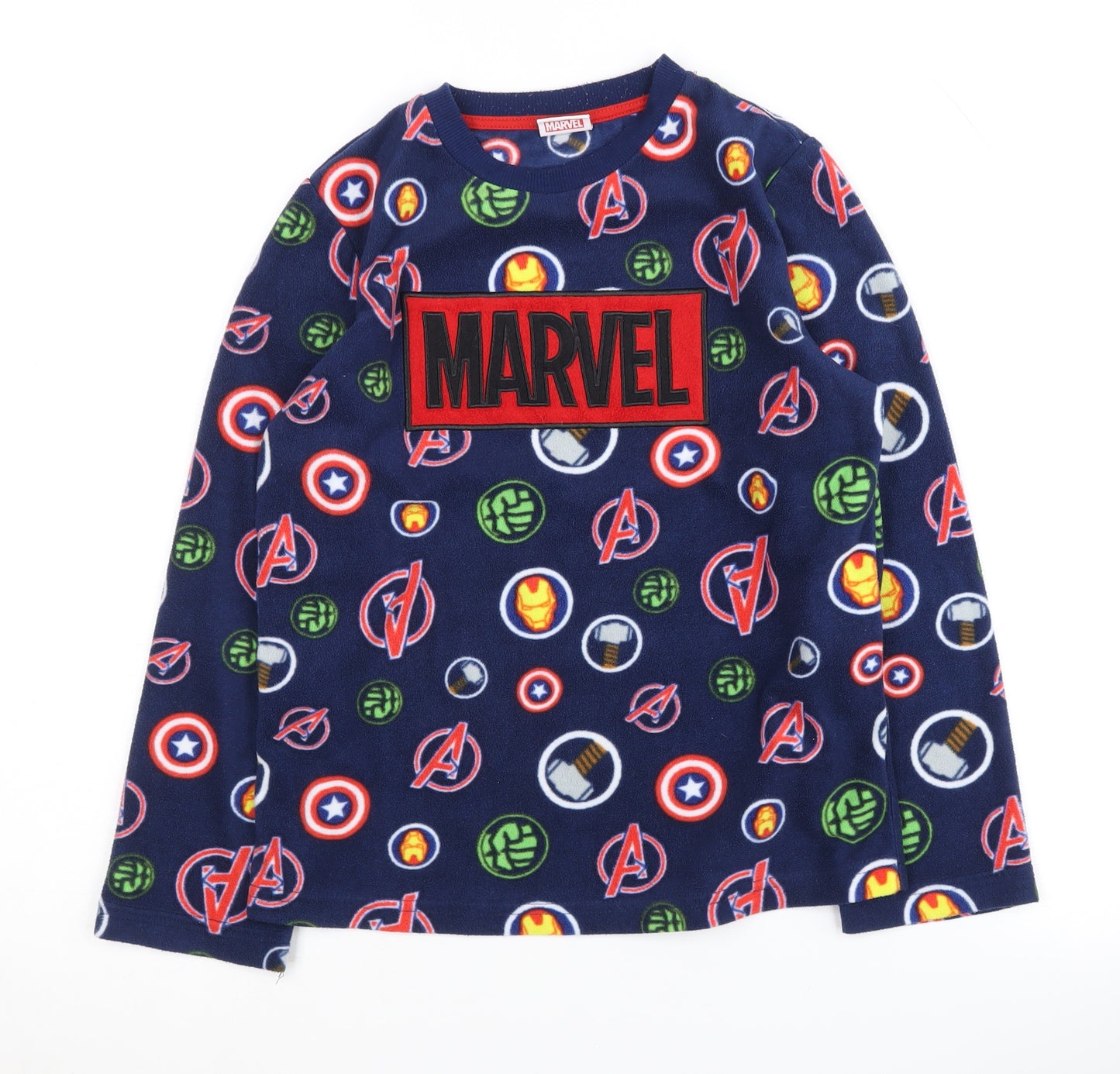 Marvel Avengers Boys Blue Pyjama Top 8-9 Years
