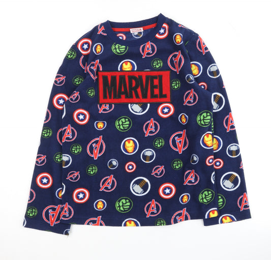 Marvel Avengers Boys Blue Pyjama Top 8-9 Years